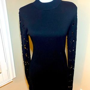 WHBM sweater tunic / dress with cut out detailing on sleeves